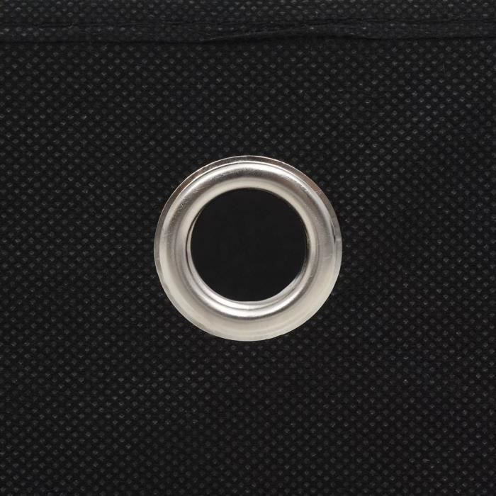 Boîte de rangement - vidaXL - 4 pcs - Tissu non-tissé - 32 x 32 x 32 cm - Noir