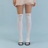 Love Ribbon Over Knee Socks_WH