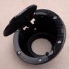Carbon Fiber Style Fuel Tank Cover Door Gas Filler Cap Fit for Jeep Wrangler JK 2007-2017