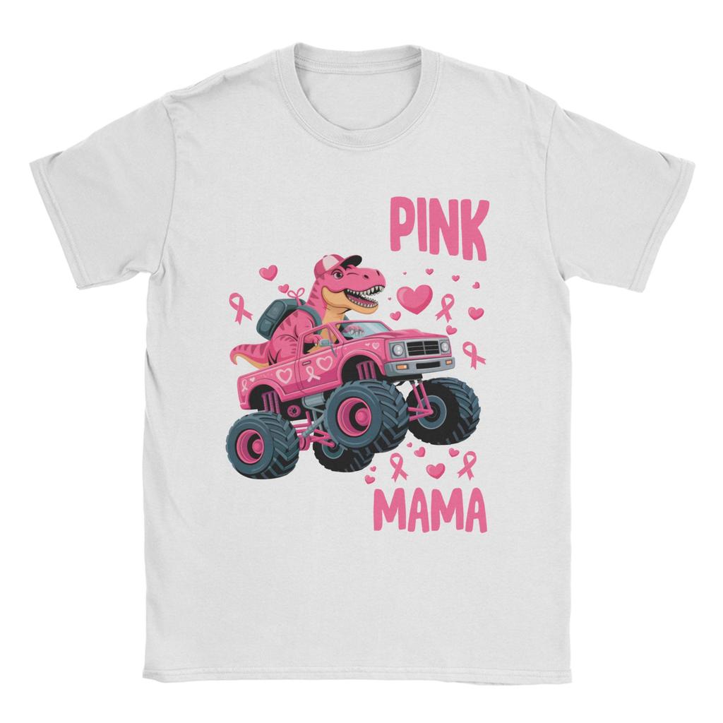 Men T-Shirt I Wear Pink for My Mama Breast Cancer Monster Truck T Shirts Popular  Summer Tee Shirt Y2K Basic Tops Birthday Gift