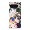 Phone Case - MANIACASE - Google Pixel 9 Pro XL - Silicone TPU - Black - Kakashi Naruto Sasuke Sakura