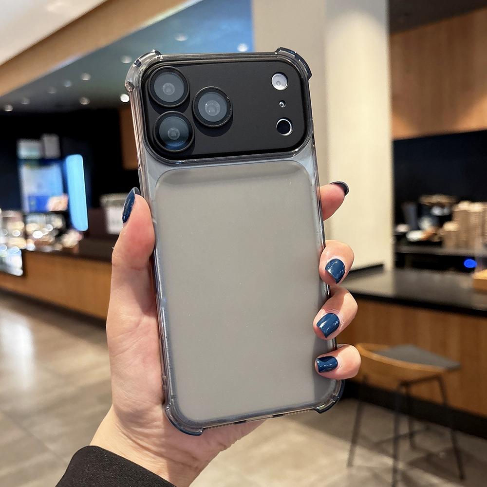 Candy Color Shockproof Armor Phone Case For iPhone 17 16 15 14 13 Pro Max 16Pro 17Pro Cases Airbag Bumper Protector Cover