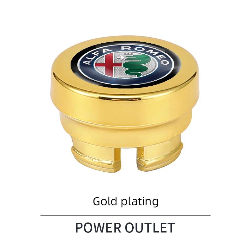 Autoaufkleber Für Alfa Romeo Auto Zigarettenanzünderkappe Autoanzünder Staubdichte Abdeckung Zubehör Für Alfa Romeo 4C 159 166 Spider