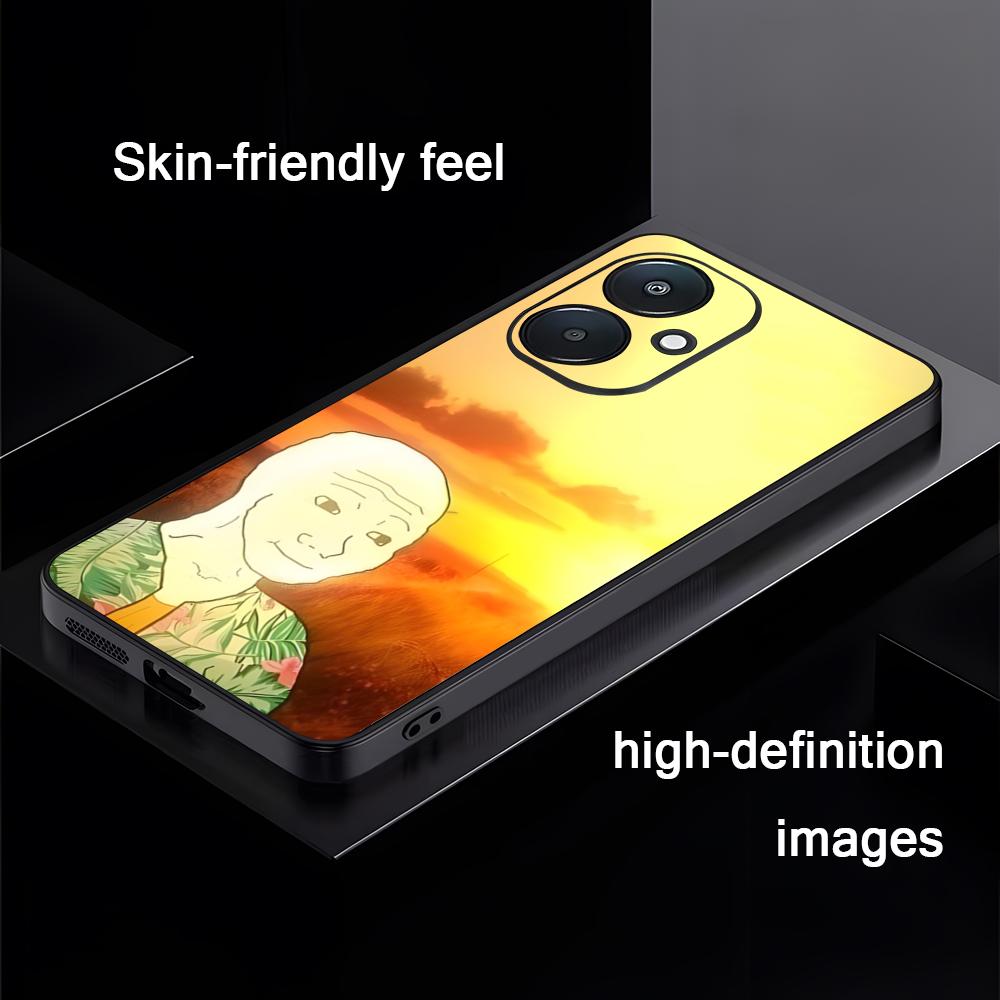 

Design Popular Wojak Phone Case For Xiaomi Redmi 14C 13C 12C Note14 13 12 11 10 Pro Plus S Soft Black Phone Cover Redmi 14C 4G
