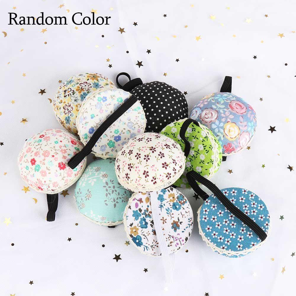 

Милый шарообразный органайзер для дома, хранение пуговиц, цветочный держатель для игл, подушечка для булавок, ремешок на запястье Random Color