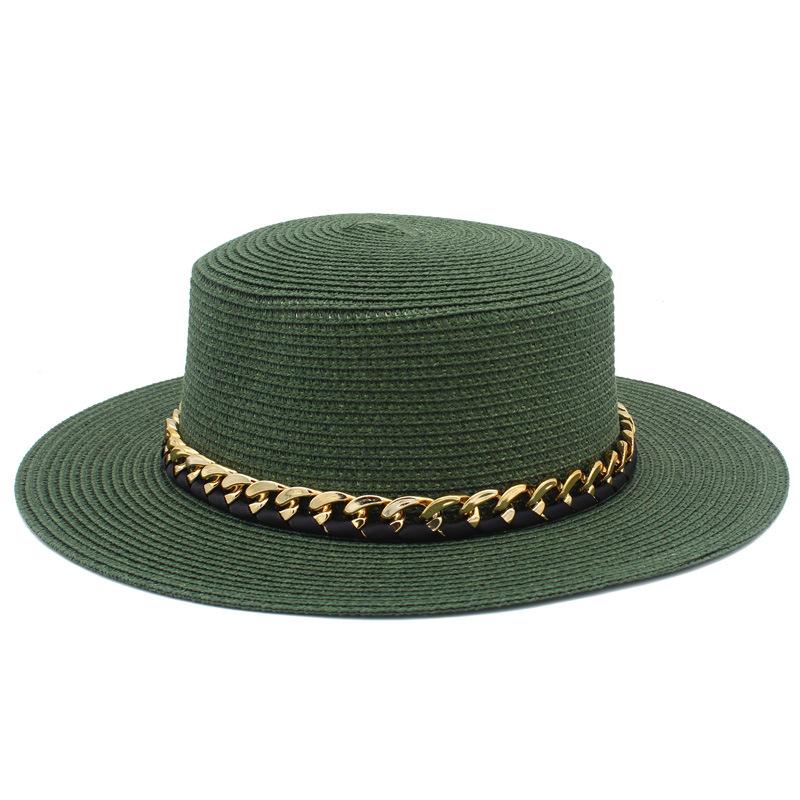 New French summer sun hat women's Panama straw hat fashion outdoor beach hat versatile breathable top hat