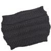 New Autumn and Winter Ladies Knitted Hair Band Widening Face Wash Head Cover Empty Top Hat Warm Sports Cap