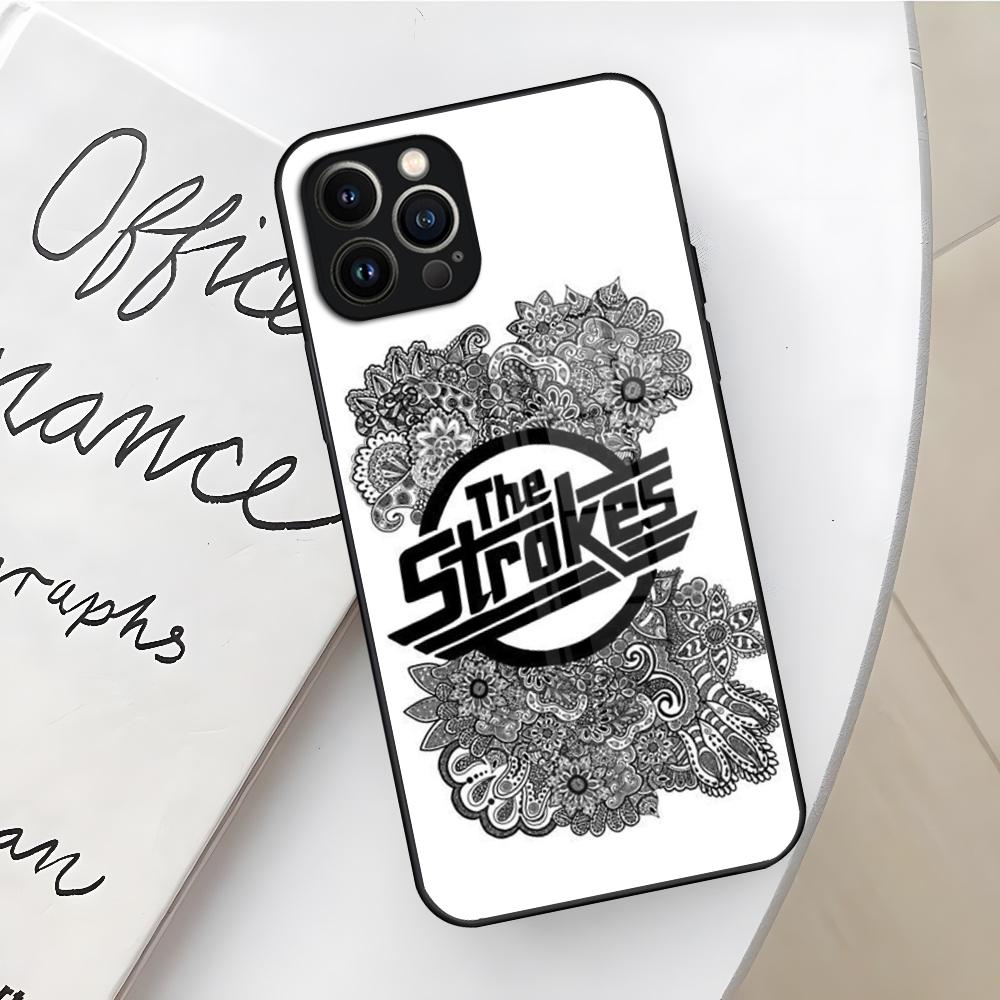 The Strokes Phone Case for Iphone 16 15 14 12 11 13 Pro Max Mini X Xr Xs Se 8 Puls glass Cover