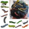 Fun Hair Clips for Halloween Caterpillar Clips, Hand Painted Reptile Clip Headpiece, Funny Party Spooky Accessories, 3D Insect Handmade Barrettes