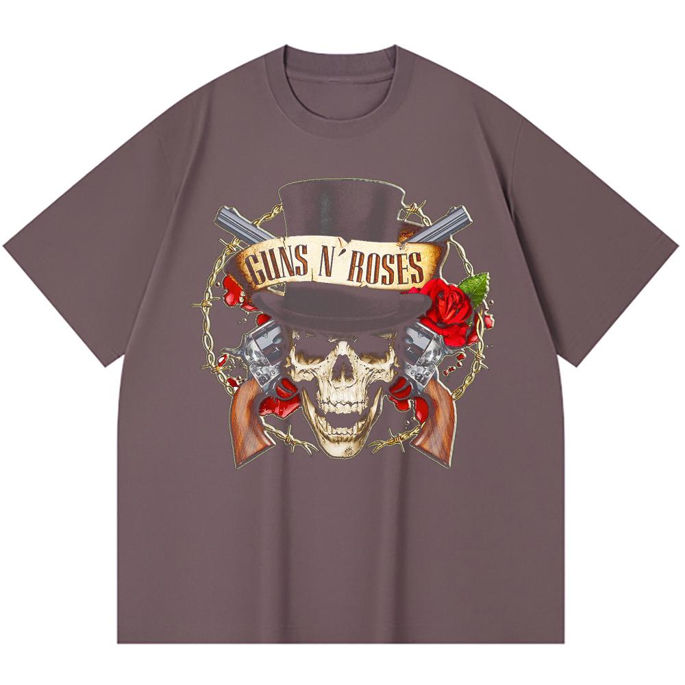 230 Gsm 100% Cotton Heavy Metal T-Shirt  Rock Band Popular Music Print Unisex Heavy Cotton T Shirt