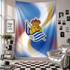 Real Sociedad FC Wandteppich Heimdekoration Wandbehang Tuch für Schlafzimmer Wohnzimmer Hintergrund