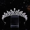 Elegant Korean Pearl Bridal Crown - High-End Simple Headdress for Birthdays & Parties