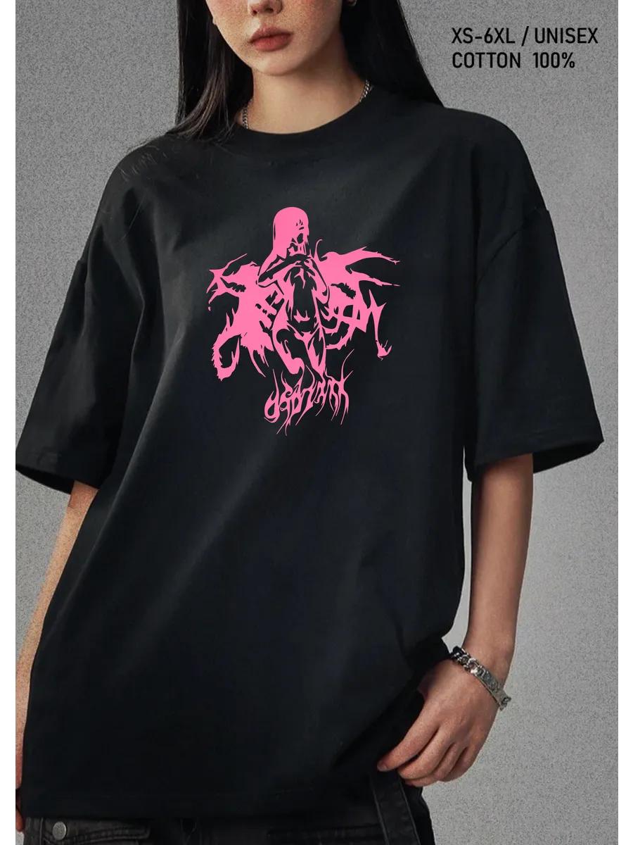 

Black t-shirt with phoenix logo, street style 4XL