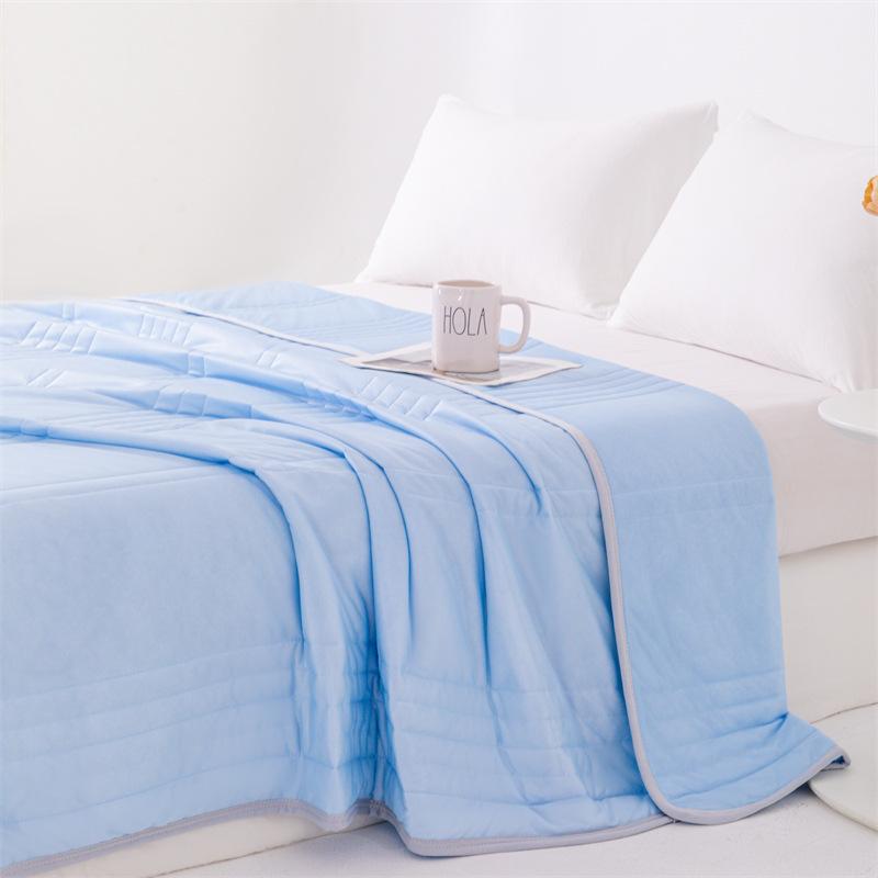 Printed Quilt Air Conditioning Quilt Comforter Soft Breathable Thin Blanket Bedspread Thin Sheet Wash Cotton Cool Bedding
