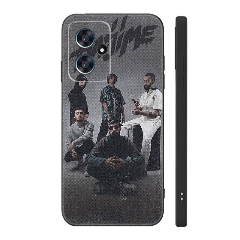 Miyagi & Andy Panda Husa de telefon din silicon negru pentru Xiaomi POCO X3 X4 NFC F3 F4 GT F5 M3 M4 M6 X5 X6 Pro 5G C55 C65 M5