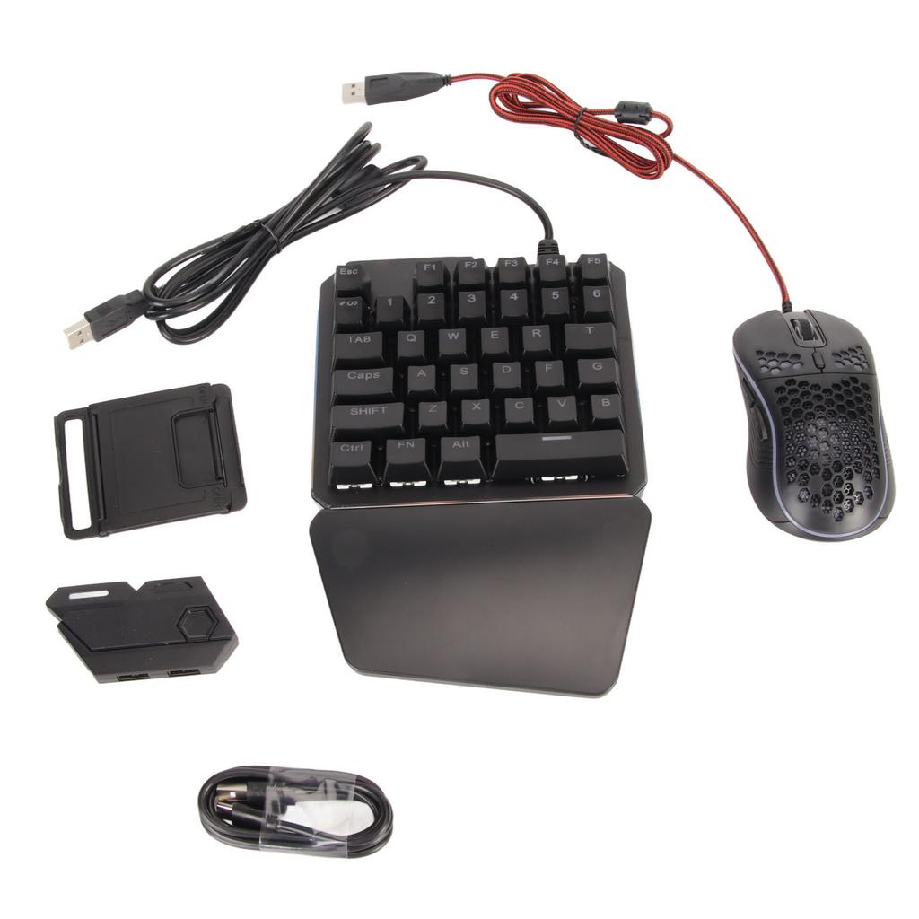 Mobile Game Combo Pack Highly Compatible Gaming Keyboard Mouse Converter Set for Mobile Phone