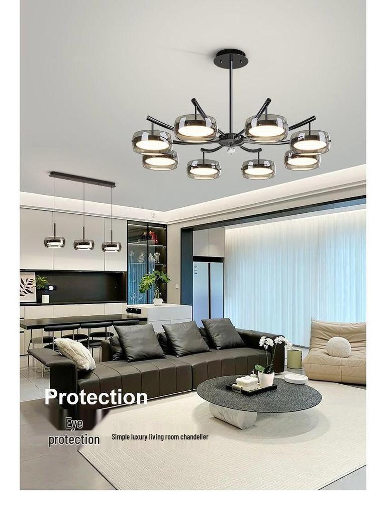 Italian Minimalist Designer Chandelier - 2025 High-End Light Luxury Style for Living Room