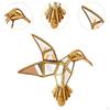 Hummingbird Wall Mount Decor Hanging Ornament Artwork Resin Creative Walls Sculpture for