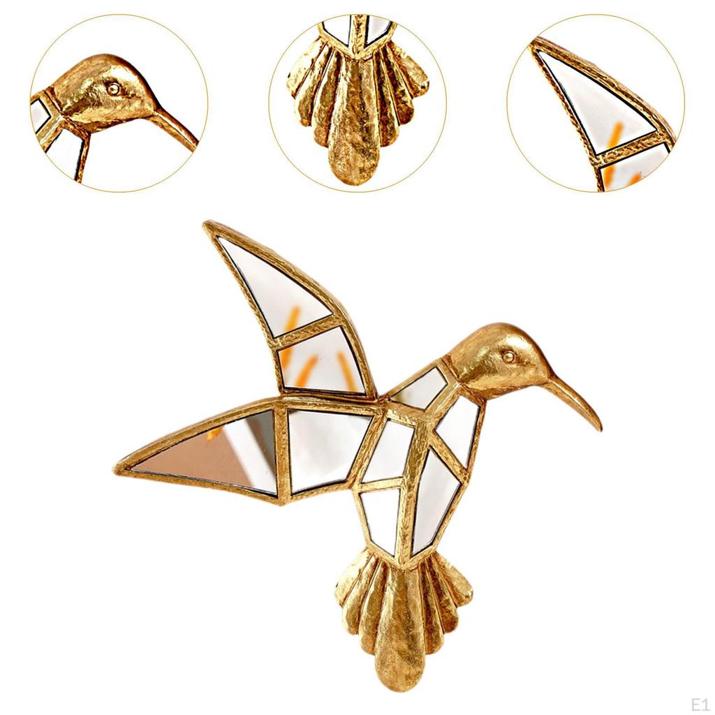 Hummingbird Wall Mount Decor Hanging Ornament Artwork Resin Creative Walls Sculpture for