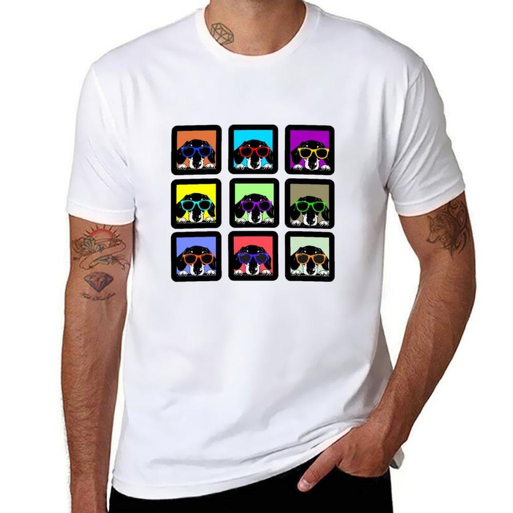 Retro Hot Dogs Dachshund TShirt Retro Graphic Print TShirt