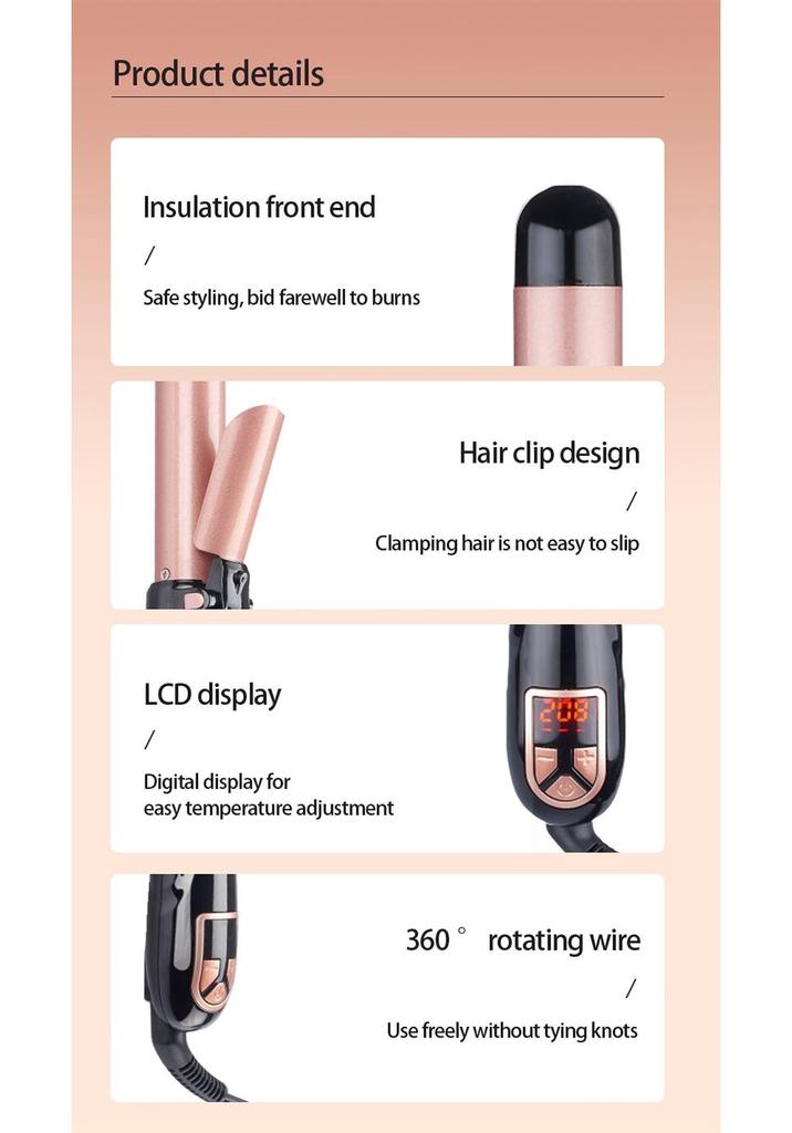 New Auto Rotating Electric Curling Iron for Effortless Big Waves