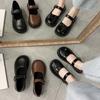 Jarní Podzimní Lolita Boty Spona Mary Janes Boty Lakovaná Kůže Mělké Dámské Baleríny Dívčí Boty Velikost 34-40 zapatos mujer