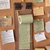 Retro Ins Tarzı Ahşap Not Panosu Vintage Asılabilir Rulo Not Kağıdı Yapışkansız Boş Not Defteri Restoran Ev Ofis Yapılacaklar Listesi İçin