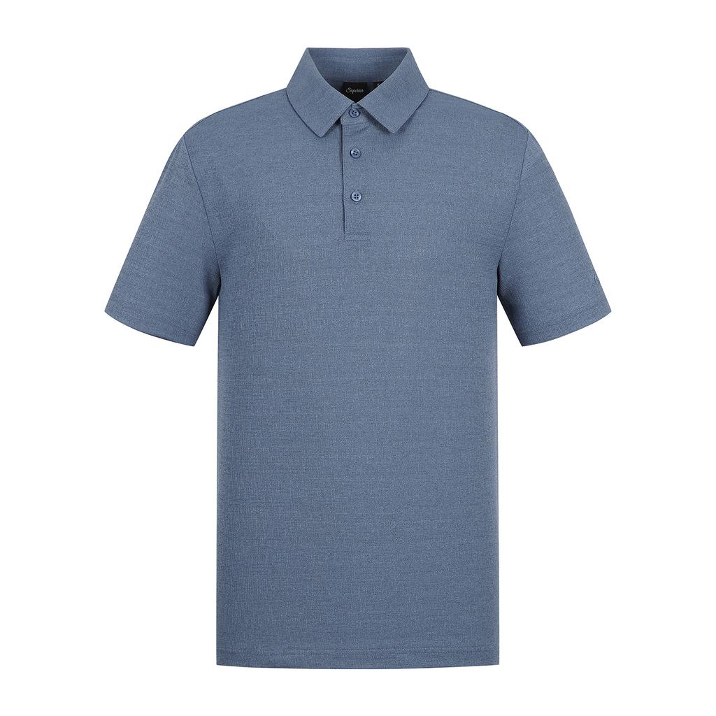 SUPERIOR Men'S Casual Collared T-Shirt Blue (Imsftty20243)