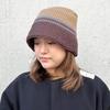[Basic Enchant] Non-itch Soft Washable Line Knit Bucket Hat. Knit Bucket Hat, Line, Hand-washable, Antibacterial, Deodorizing.
