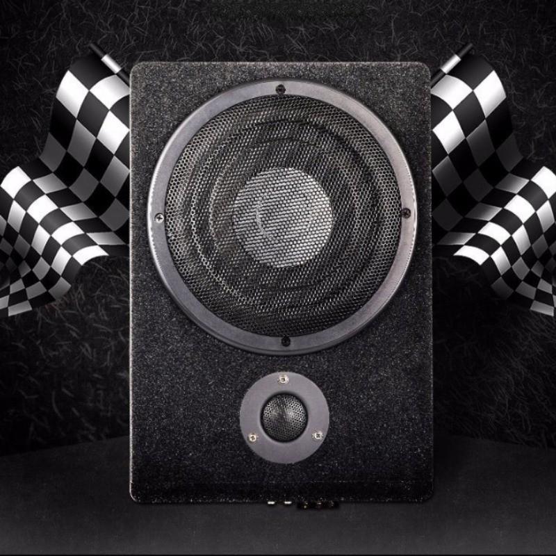 600W 12V Ultra-thin Car Subwoofer  High Power Car Amplifier 8 Inch Stereo Bass Audio System 350X245X85mm