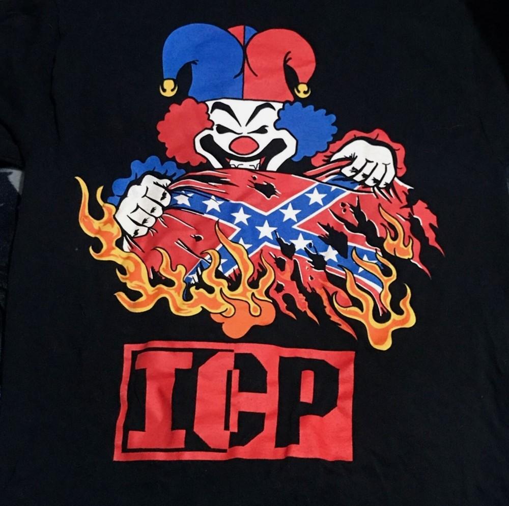 

Винтажная мужская футболка Insane Clown Posse Черная Унисекс Все размеры от S до 5XL Унисекс футболка XXL