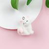 3D Cartoon Fox Pendant Keychain Flocking Lovely Animal Phone Lanyard Key Ring Backpack Hanging Decoration Key Accessories