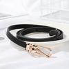 Girls Sweater Candy Color Dress Strap Thin Skinny Waistband Faux Leather Belts Adjustable Belt
