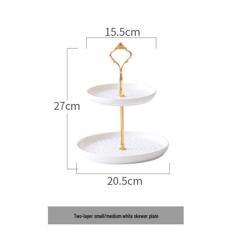 

Fashion Ceramic Double-Tier Serving Plate