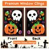 6 Pcs Window Clings - Halloween Decorations With Cute Pumpkin Ghost Stickers and Decals for Party