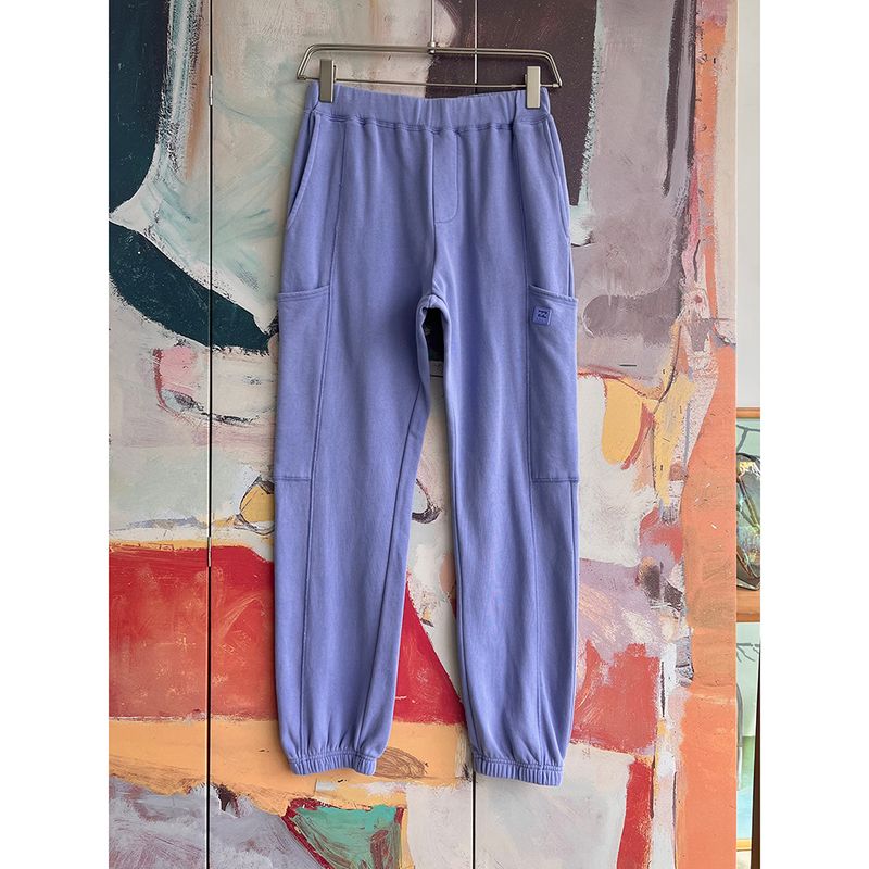 

Foreign Trade Original Order Bil * Labong Special Purple Casual Trousers Fleece-lined Loose Ankle-tied Jogging Sweat pants 1598 Purple M