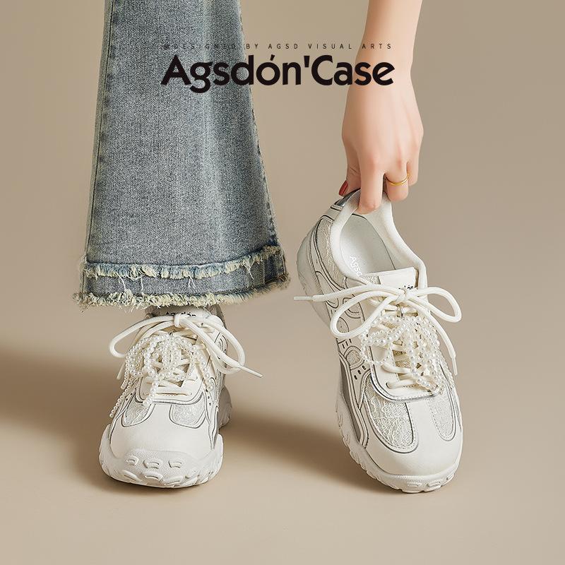 Augustine Ballet Training Shoes Women's 2025 New Summer Thick-soled Forrest Gump Shoes Sports Little White Casual Shoes