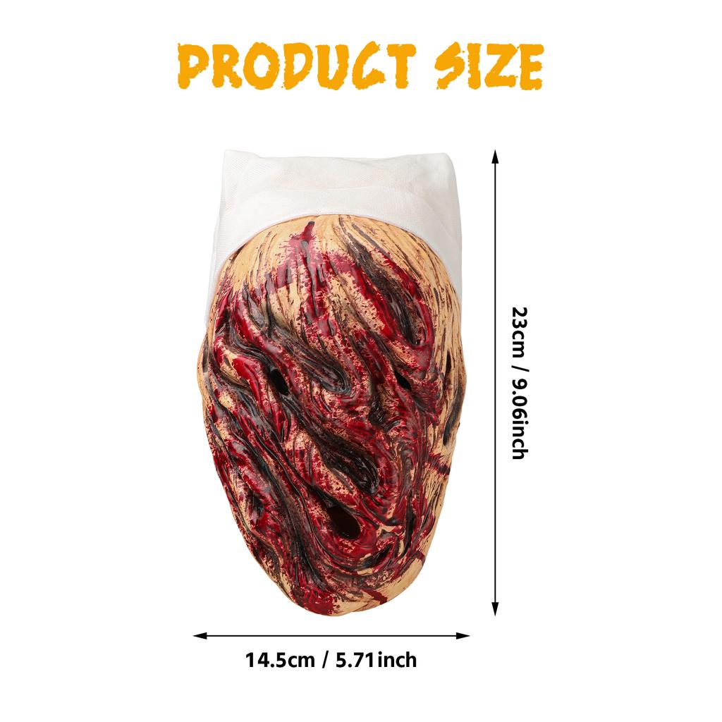 Nurse Model Halloween Cosplay Costume Mask Create a Terrifying Atmosphere Design Wonderful Gift for Role Play Fans