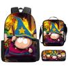 South Park Backpack Student Bag South Park Backpack Cartoon Satchel Pencil Case