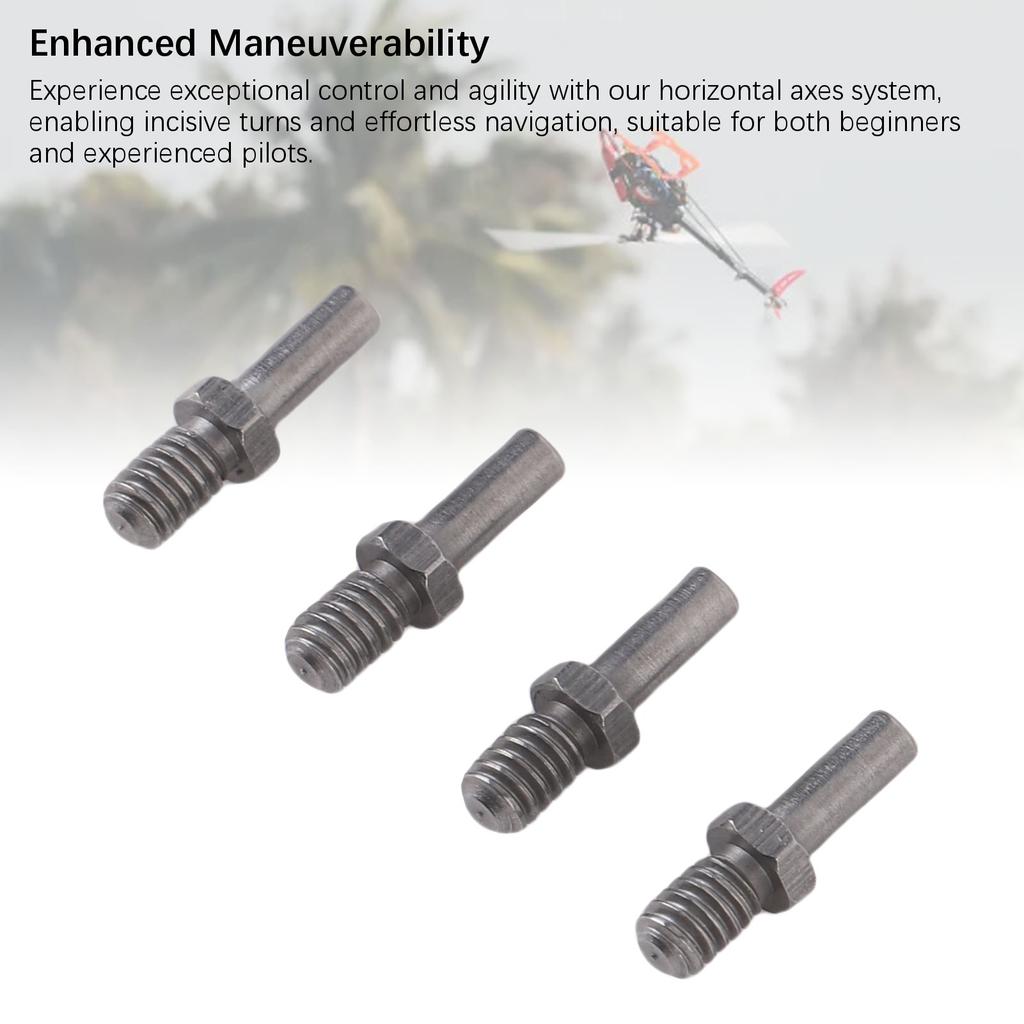 4Pcs RC Plane Horizontal Axes Metal RC Helicopter Horizontal Axes Group for Wltoys XK K124 K170