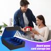 Large Capacity Trading Card Storage Box PU Leather Collectible Game Case Dustproof Container Gaming Card Holder