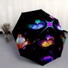 Colorful Butterfly Wallpaper for iPhone, HD Quality DesignUmbrella, Cute Umbrella with Cute Design, Portable 3-Fold Compact Umbrella for Men & Women,