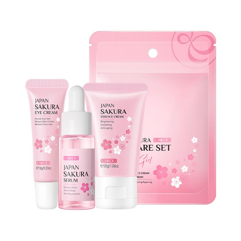 LAIKOU Japan Sakura Skin Care Set 3 Pieces