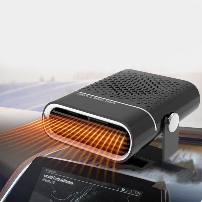 Portable Car Heater Fan Anti-Fog 12V 24V Fan Windshield Defroster Auto Warmer Air Blower Vehicle Demister Heating Dryer