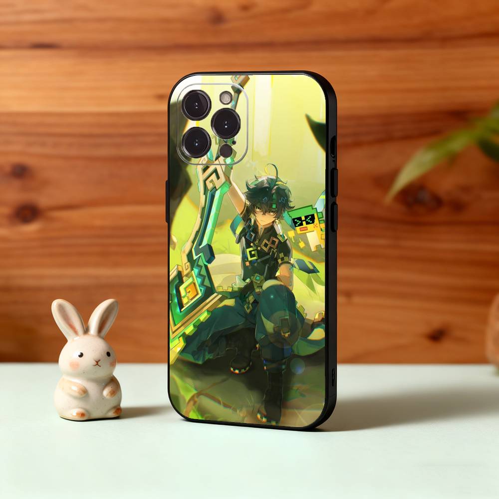 Ginichi - Genshin Impact - Dragon Hunter Phone Case For iPhone17,16,15,14,13,12,Plus,Pro Max, 5G Others Soft Black Cover
