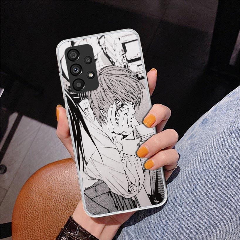 N-Note D-Death Yagami Light Phone Case For Samsung Galaxy A52 A32 A22 A12 A51 A31 A50S A30S A20S A10S Note 20 Ultra 10 Plus S10