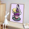 Disney Diamond Painting Snow White Teacup Stacking Trendy Illustration 5D Diamond Painting Art Embroidery Cross-stitch Room Decoration