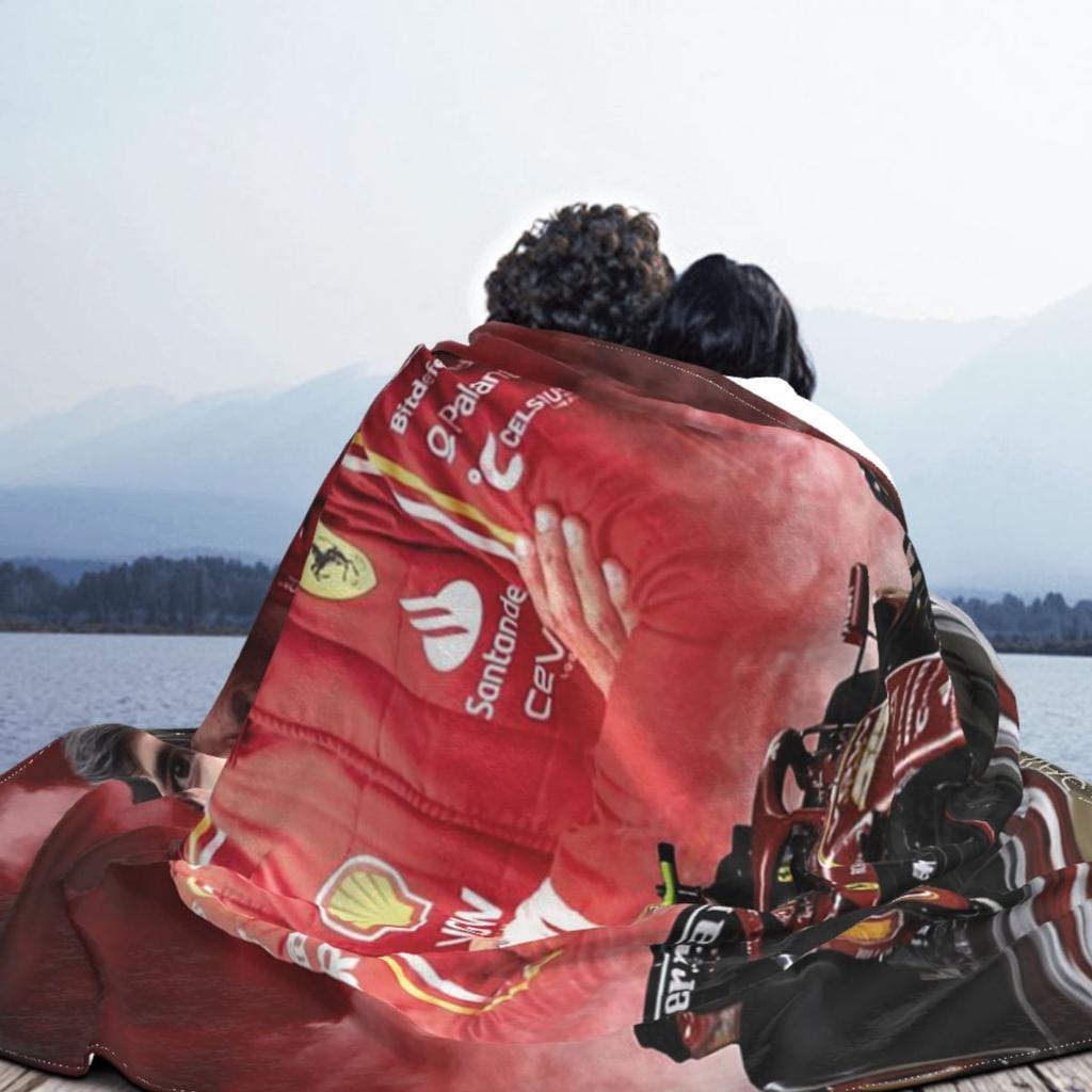 Carlos Sainz Eras Tour 2025 Blanket Soft Warm Flannel Throw Blanket Bedding for Bed Living room Picnic Travel Home Couch