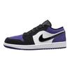 Air Jordan 1 Low Court Purple Unisex Sneakers White Black-Court-Purple 553558-125