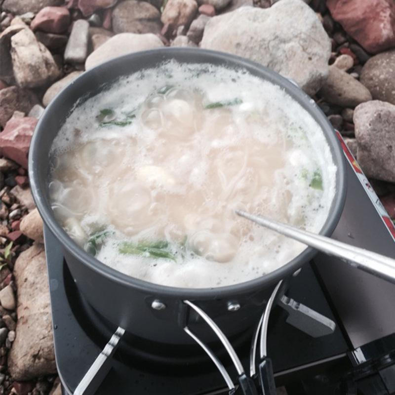 Alu Camping Pot Outdoor Picnic Backyard Cooking Utensil Soup Noodle M
